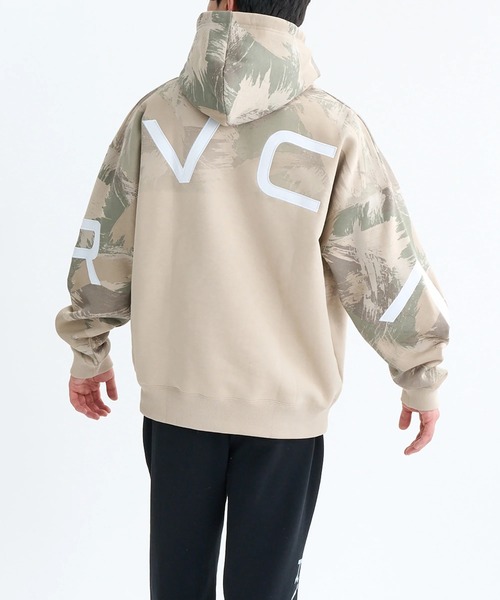 RVCA（ルーカ）の「RVCA メンズ BACK SIDE ARCH RVCA HD パーカー 【2025年秋冬モデル】 @autumn/ルーカバックデザインビッグロゴプルオーバーパーカー・フーディー（パーカー・メンズ・ベージュ系その他/ブラック/クリーム/ヘザーグレー・SMALL/MEDIUM/LARGE/X-LARGE）」の19枚目の写真