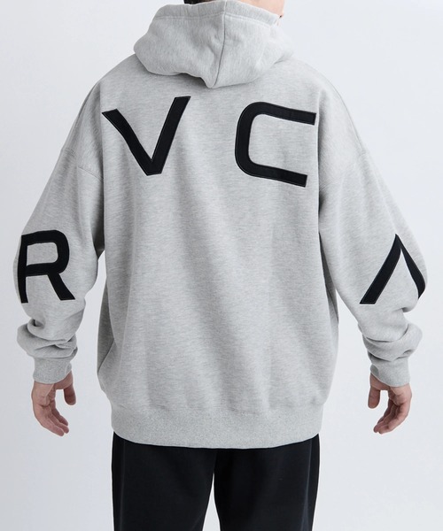 RVCA（ルーカ）の「RVCA メンズ BACK SIDE ARCH RVCA HD パーカー 【2025年秋冬モデル】 @autumn/ルーカバックデザインビッグロゴプルオーバーパーカー・フーディー（パーカー・メンズ・ベージュ系その他/ブラック/クリーム/ヘザーグレー・SMALL/MEDIUM/LARGE/X-LARGE）」の11枚目の写真
