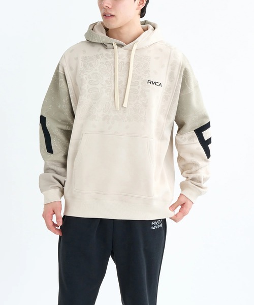 RVCA（ルーカ）の「RVCA メンズ BACK SIDE ARCH RVCA HD パーカー 【2025年秋冬モデル】 @autumn/ルーカバックデザインビッグロゴプルオーバーパーカー・フーディー（パーカー・メンズ・ベージュ系その他/ブラック/クリーム/ヘザーグレー・SMALL/MEDIUM/LARGE/X-LARGE）」の17枚目の写真