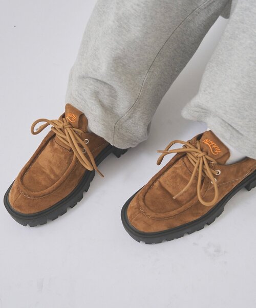 WHO'S WHO gallery（フーズフーギャラリー）の「【SLOPPY】COLOR-BLOCKED PLATFORM LOAFERS（ローファー・レディース・ブラック/ブラウン/キャメル/ブラック系その他/ブラウン系その他/サンドベージュ・MEDIUM/LARGE/X-LARGE）」の13枚目の写真