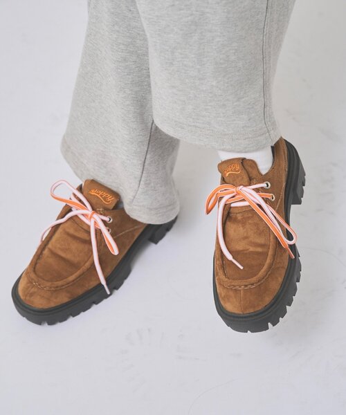 WHO'S WHO gallery（フーズフーギャラリー）の「【SLOPPY】COLOR-BLOCKED PLATFORM LOAFERS（ローファー・レディース・ブラック/ブラウン/キャメル/ブラック系その他/ブラウン系その他/サンドベージュ・MEDIUM/LARGE/X-LARGE）」の14枚目の写真