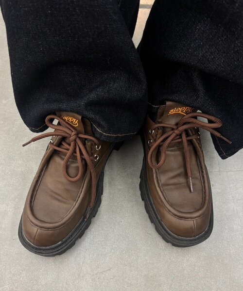 WHO'S WHO gallery（フーズフーギャラリー）の「【SLOPPY】COLOR-BLOCKED PLATFORM LOAFERS（ローファー・レディース・ブラック/ブラウン/キャメル/ブラック系その他/ブラウン系その他/サンドベージュ・MEDIUM/LARGE/X-LARGE）」の19枚目の写真