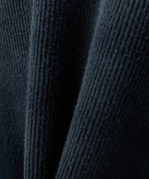 Alfred Alex（アルフレッドアレックス）の「【Alfred Alex】ヴィンテージライク ラバースプレー加工 オーバーサイズリブニット（ニット/セーター・メンズ・ブラック/ネイビー/レッド/グレー・L/M）」の14枚目の写真