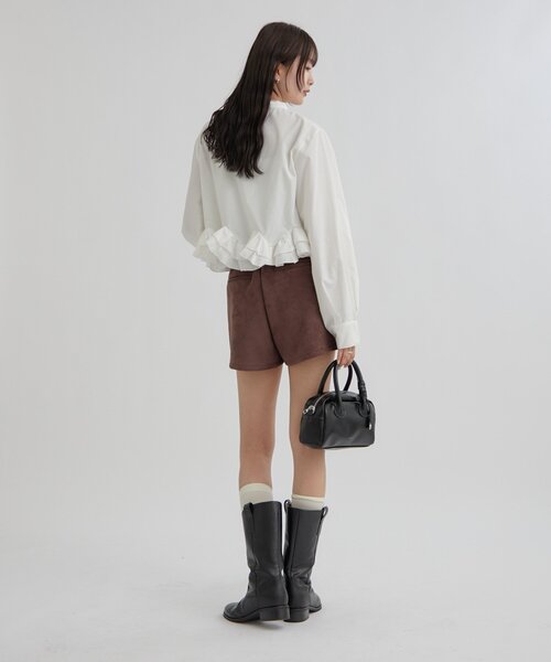 mystic（ミスティック）の「【新色ホワイト/ピンク/ブルー2】ウェーブフリルブラウス（シャツ/ブラウス・レディース・オフホワイト/ブルー/ホワイト/ピンク/ブルー系その他2・FREE）」の21枚目の写真