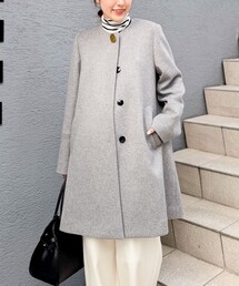 NOLLEY'S｜ノーリーズのノーカラーコート（無地）通販 - ZOZOTOWN