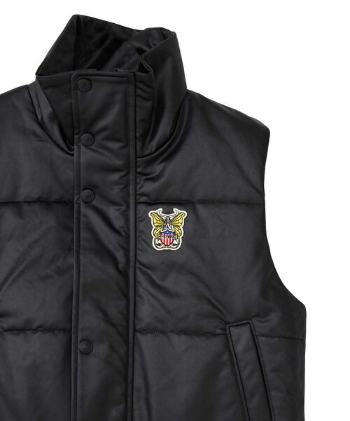 HYSTERIC GLAMOUR(ヒステリックグラマー)の「LEVITATED GIRLワッペン ショートベスト(ベスト・レディース・ブラック/ベージュ/ブルー・FREE)」の9枚目の写真