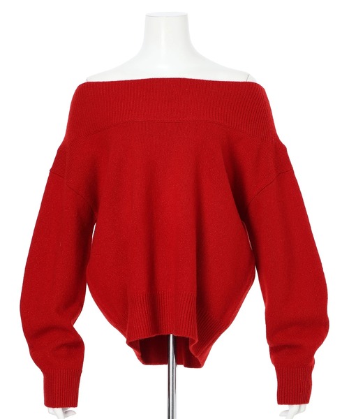 Mystrada（マイストラーダ）の「アクアオフショルニット（ニット/セーター・レディース・ボルドー/オフホワイト/グレー/ピンク系その他5/ネイビー/ブラック/ライトイエロー/ブラウン/レッド・38）」の8枚目の写真