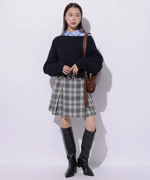 マイストラーダ☆アクアオフショルニット マイストラーダ Mystrada アクアオフショルニット （紺