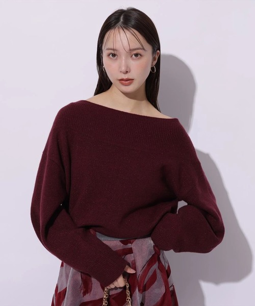 アクアオフショルニット（ニット/セーター）｜Mystrada（マイ