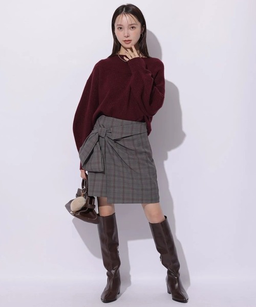 Mystrada（マイストラーダ）の「アクアオフショルニット（ニット/セーター・レディース・ボルドー/オフホワイト/グレー/ピンク系その他5/ネイビー/ブラック/ライトイエロー/ブラウン/レッド・38）」の21枚目の写真