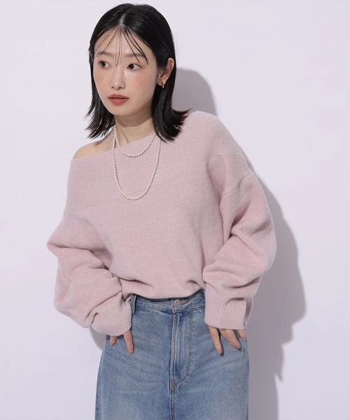 アクアオフショルニット（ニット/セーター）｜Mystrada（マイ