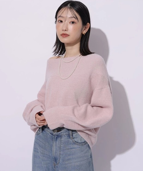 マイストラーダ☆アクアオフショルニット マイストラーダ Mystrada アクアオフショルニット （紺