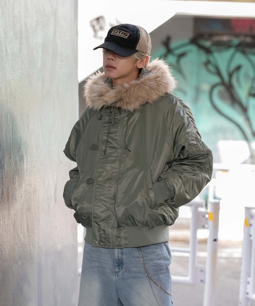 WEGO（ウィゴー）の「WEGO/N2B（ミリタリージャケット・メンズ・カーキ/ブラック・MEDIUM/LARGE）」の19枚目の写真