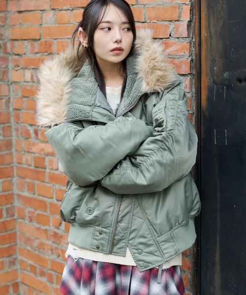 WEGO（ウィゴー）の「WEGO/N2B（ミリタリージャケット・メンズ・カーキ/ブラック・MEDIUM/LARGE）」の13枚目の写真