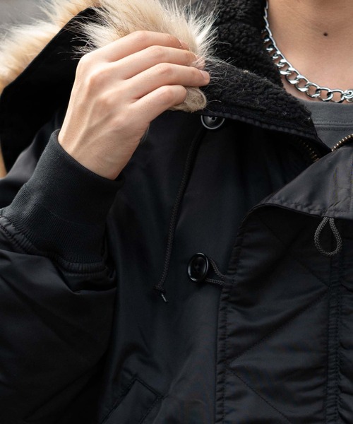 WEGO（ウィゴー）の「WEGO/N2B（ミリタリージャケット・メンズ・カーキ/ブラック・MEDIUM/LARGE）」の9枚目の写真