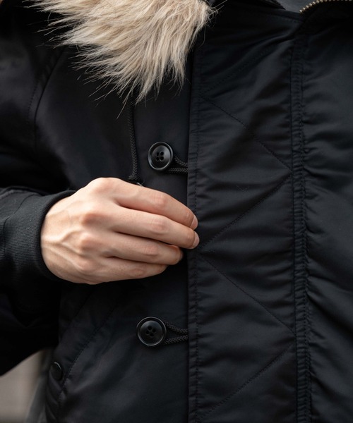 WEGO（ウィゴー）の「WEGO/N2B（ミリタリージャケット・メンズ・カーキ/ブラック・MEDIUM/LARGE）」の8枚目の写真