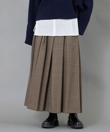 CAST:（キャストコロン）の「【CAST COLON】タックギャザーチェックスカート（スカート）」