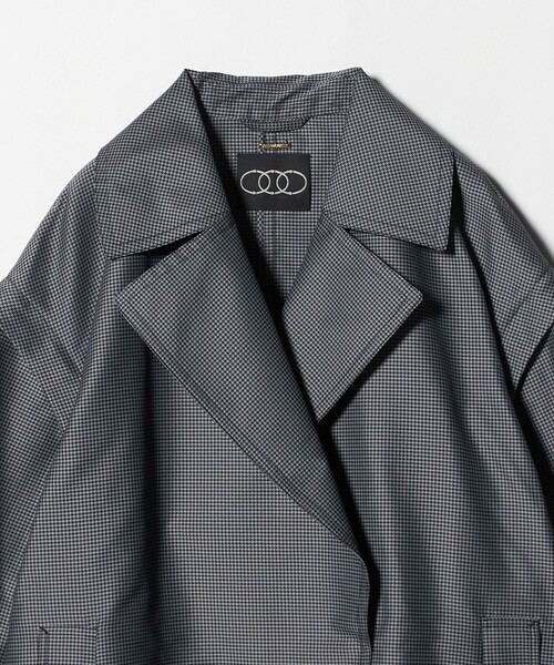 セール】＜conte＞ チェック ミリタリー 2WAY ショートコート