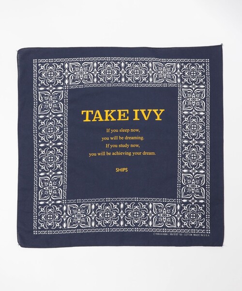 SHIPS（シップス）の「SHIPS×TAKE IVY:『TAKE NVY』MADE IN USA ペイズリー バンダナ（バンダナ/スカーフ・メンズ・ブラック/ネイビー/ピンク/ホワイト/ライトブルー・ONE SIZE）」の10枚目の写真