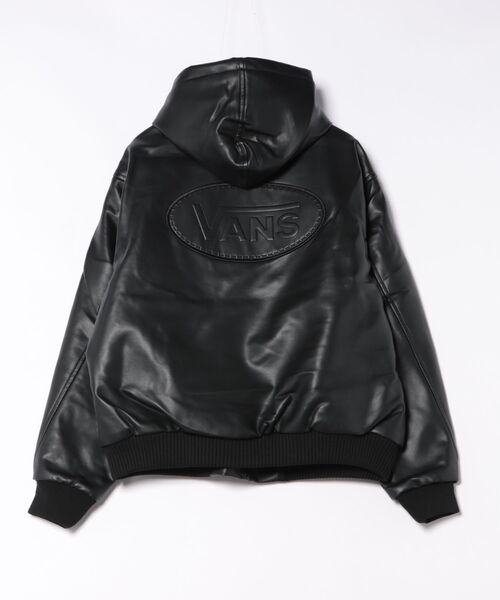 VANS ブラック　アウター　ジャケット L VANS ヴァンズ M Fake Leather Work Jacket ジャケット