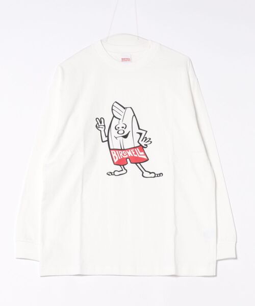 BIRDWELL(バードウェル)の「【BIRDWELL/バードウェル】BIRDIE LS T-SHIRT JAPAN LIMITED 日本別注 バーディー ロンT(Tシャツ/カットソー・メンズ・ブラック/ホワイト・X-LARGE/LARGE/MEDIUM)」の4枚目の写真
