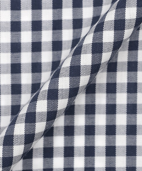 TOKYO SHIRTS（トウキョウシャツ）の「形態安定ノンアイロン ボタンダウン 長袖ビジネスワイシャツ（ビジネスシャツ・メンズ・ネイビー・首回り37cm-裄丈84cm/首回り37cm-裄丈80cm/首回り39cm-裄丈80cm/首回り39cm-裄丈84cm/首回り41cm-裄丈82cm/首回り41cm-裄丈86cm/首回り42cm-裄丈82cm/首回り42cm-裄丈86cm/首回り43cm-裄丈82cm/首回り43cm-裄丈86cm）」の5枚目の写真