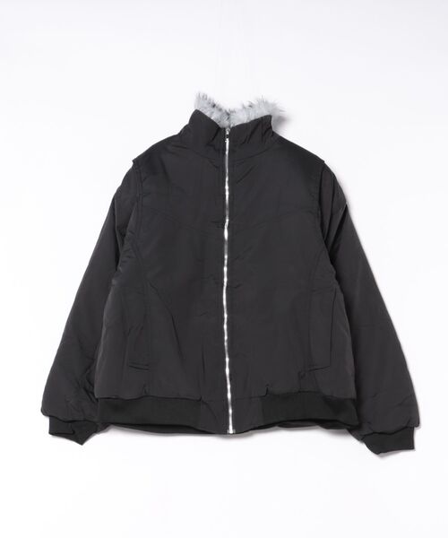 BLANC FICELLE(ブランフィセル)の「インナーファー ブルゾン(ブルゾン・メンズ・ブラック/カーキ・M/L/XL/XX-LARGE)」の14枚目の写真