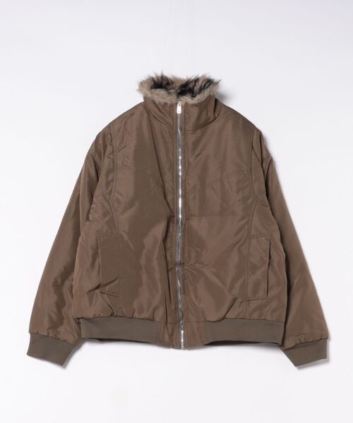 BLANC FICELLE(ブランフィセル)の「インナーファー ブルゾン(ブルゾン・メンズ・ブラック/カーキ・M/L/XL/XX-LARGE)」の15枚目の写真