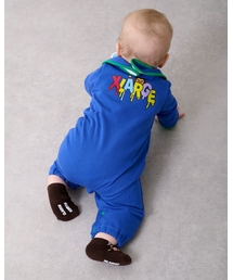 XLARGE KIDS | ファニーゴリラ&ドリップロゴカバーオール(ロンパース)