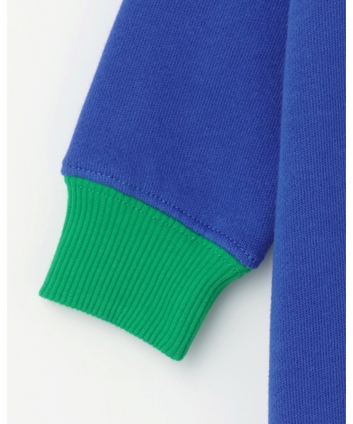 XLARGE KIDS（エクストララージキッズ）の「ファニーゴリラ&ドリップロゴカバーオール（ロンパース・キッズ・ブルー/パープル・50-70cm）」の8枚目の写真