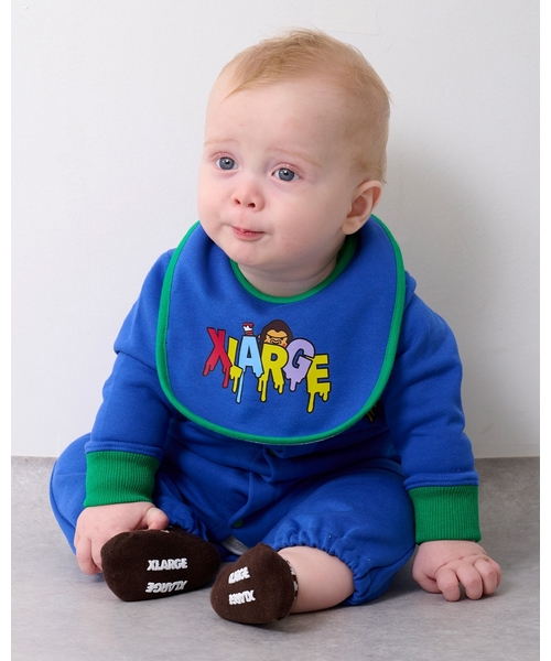 XLARGE KIDS（エクストララージキッズ）の「ファニーゴリラ&ドリップロゴカバーオール（ロンパース・キッズ・ブルー/パープル・50-70cm）」の14枚目の写真