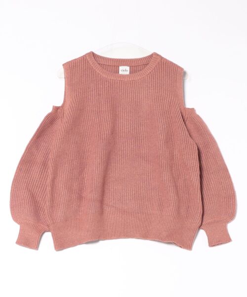 Cielo（シエロ）の「【Cielo/シエロ】3way design knit pink / 3way デザインニット（ニット/セーター・レディース・ピンク・FREE）」の3枚目の写真
