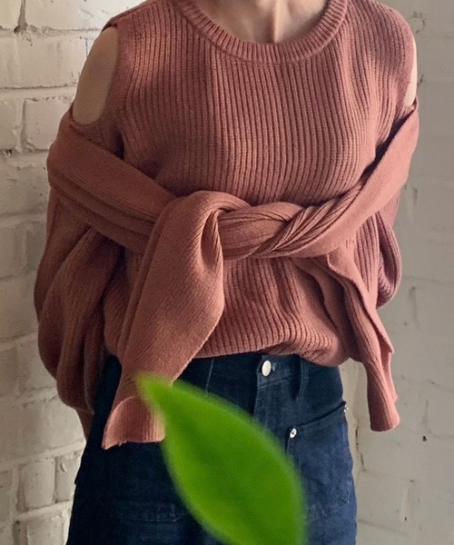 Cielo（シエロ）の「【Cielo/シエロ】3way design knit pink / 3way デザインニット（ニット/セーター・レディース・ピンク・FREE）」の8枚目の写真