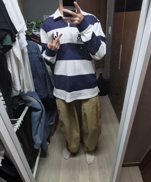 WKNDRS（ウィーキャンドース）の「BOUTIQUE RUGBY PIQUE (NAVY)（Tシャツ/カットソー・レディース・その他・MEDIUM/LARGE/X-LARGE）」の7枚目の写真