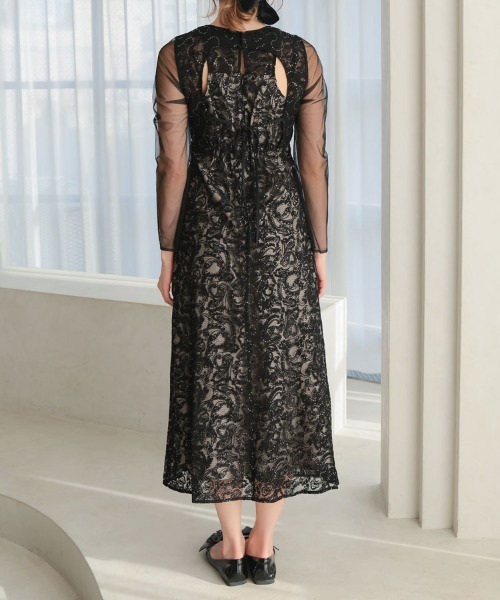 週末限定値下げ‼️DONOBAN ANDRESD オケージョン　パーティー　ドレス DONOBAN（ドノバン） ドレス 「ANDRESD」detached sleeve dress