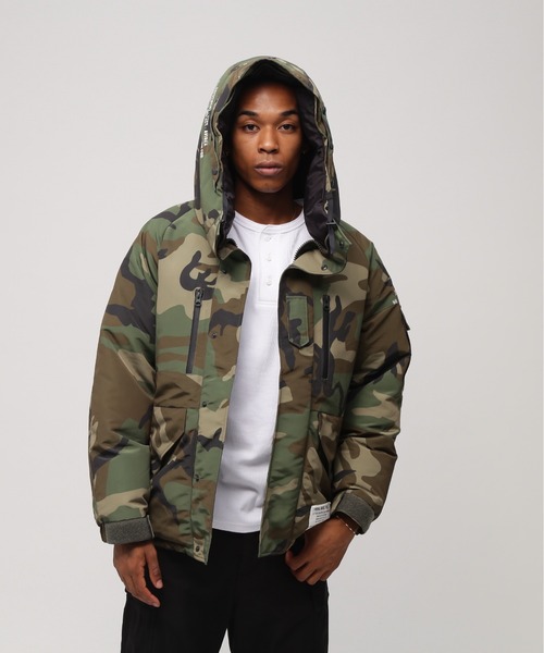 AVIREX 迷彩ダウンジャケット Mサイズ クリーニング済 希少品 AVIREX