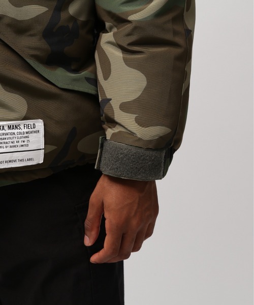 AVIREX（アヴィレックス）の「TYPE ECWCS DOWN JACKET / タイプ エクワックス ダウンジャケット / AVIREX / アヴィレックス（ダウンジャケット/コート・メンズ・ブラック/オリーブ/グリーン系カモフラージュ・XX-LARGE/MEDIUM/X-LARGE/LARGE）」の9枚目の写真