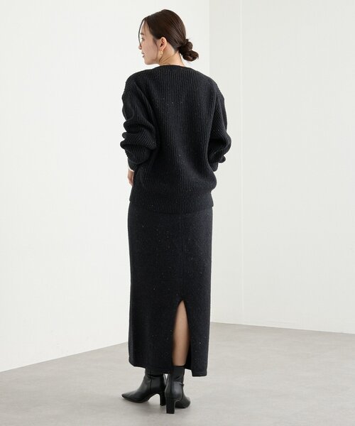 RIVE DROITE（リヴドロワ）の「【キャッチーな素材感】ブークレーヤーンカーディガン（カーディガン/ボレロ・レディース・ピンク/グレー/ブラック・FREE）」の7枚目の写真