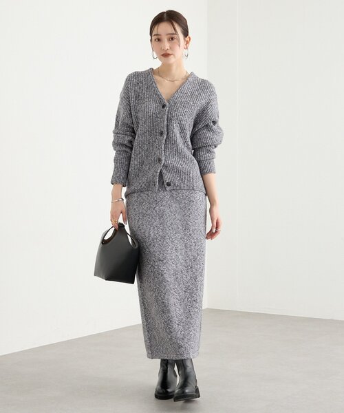 RIVE DROITE（リヴドロワ）の「【キャッチーな素材感】ブークレーヤーンカーディガン（カーディガン/ボレロ・レディース・ピンク/グレー/ブラック・FREE）」の11枚目の写真