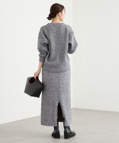 RIVE DROITE（リヴドロワ）の「【キャッチーな素材感】ブークレーヤーンカーディガン（カーディガン/ボレロ・レディース・ピンク/グレー/ブラック・FREE）」の13枚目の写真