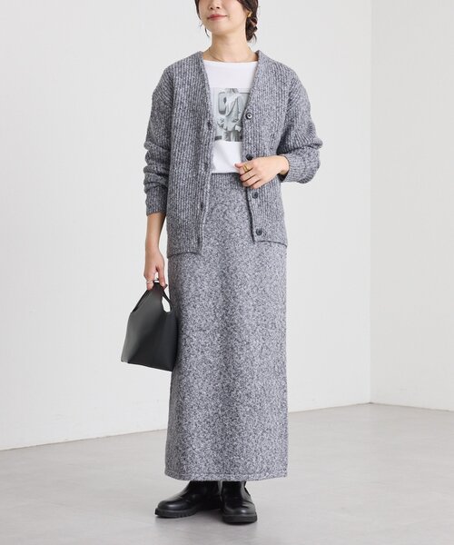 RIVE DROITE（リヴドロワ）の「【キャッチーな素材感】ブークレーヤーンカーディガン（カーディガン/ボレロ・レディース・ピンク/グレー/ブラック・FREE）」の19枚目の写真