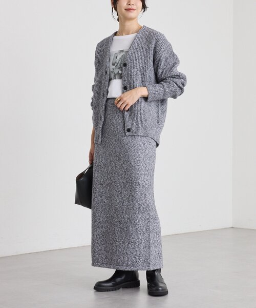 RIVE DROITE（リヴドロワ）の「【キャッチーな素材感】ブークレーヤーンカーディガン（カーディガン/ボレロ・レディース・ピンク/グレー/ブラック・FREE）」の20枚目の写真