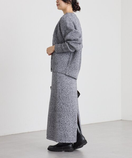 RIVE DROITE（リヴドロワ）の「【キャッチーな素材感】ブークレーヤーンカーディガン（カーディガン/ボレロ・レディース・ピンク/グレー/ブラック・FREE）」の21枚目の写真