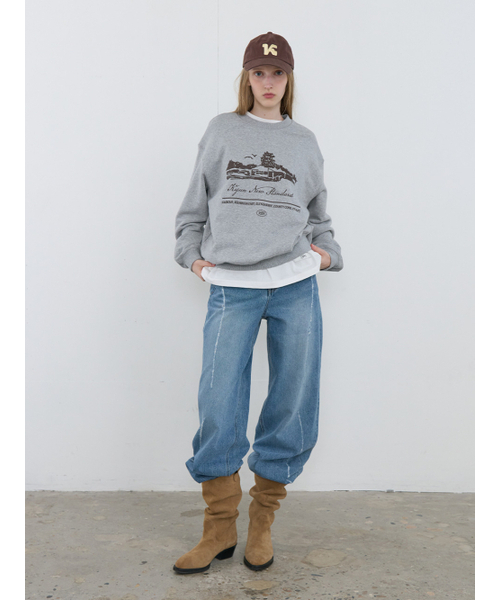 Kijun(キジュン)の「Scratched Wide Jeans Blue(デニムパンツ・レディース・その他・SMALL/MEDIUM/LARGE)」の10枚目の写真