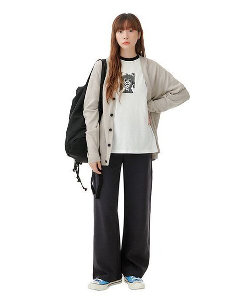 MUSINSA STANDARD WOMAN（ムシンサスタンダードウーマン）の「ウーマンズフラットテリーワイドラウンジスウェットパンツ【ダークグレー】（スウェットパンツ・レディース・その他・LARGE/X-SMALL/SMALL/MEDIUM）」の7枚目の写真