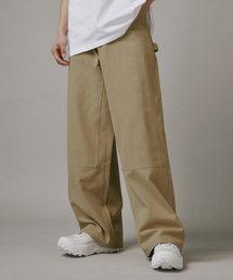 Verdnt（バーダント）の「Double-layer carpenter wide cotton pants [beige]（その他パンツ）」