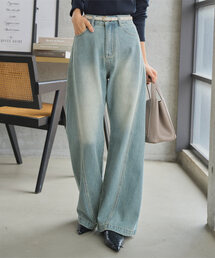 KOBE LETTUCE | 圧倒的着痩せカーブデニムパンツ(デニムパンツ)