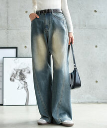 KOBE LETTUCE | 圧倒的着痩せカーブデニムパンツ(デニムパンツ)