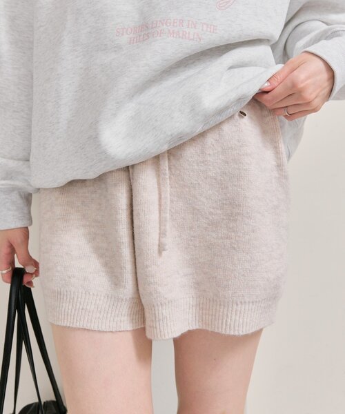 mystic（ミスティック）の「プレート付きニットパンツ（その他パンツ・レディース・アイボリー/グレー/ベージュ・FREE）」の7枚目の写真