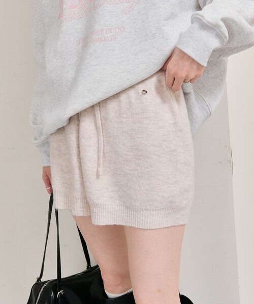 mystic（ミスティック）の「プレート付きニットパンツ（その他パンツ・レディース・アイボリー/グレー/ベージュ・FREE）」の9枚目の写真